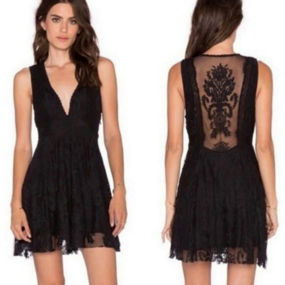 Free People Reign Over Me Damask Brocade Dress - Picture 1 of 5